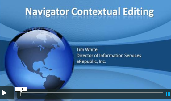 Navigator Contextual Editing